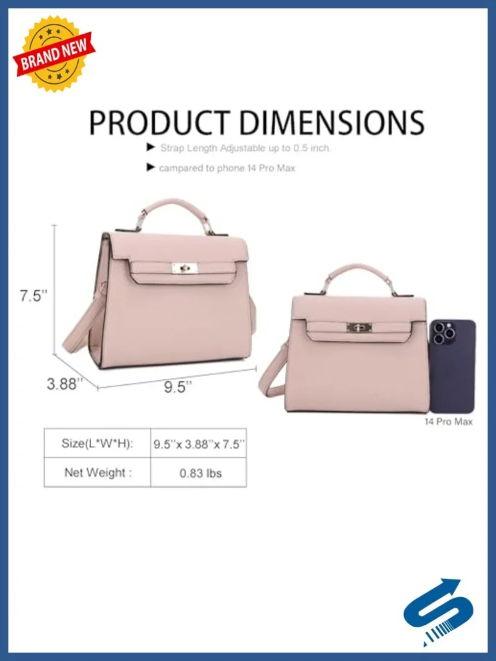 Women's Top Handle Satchel Crossbody Bag Faux Leather Travel Purse
